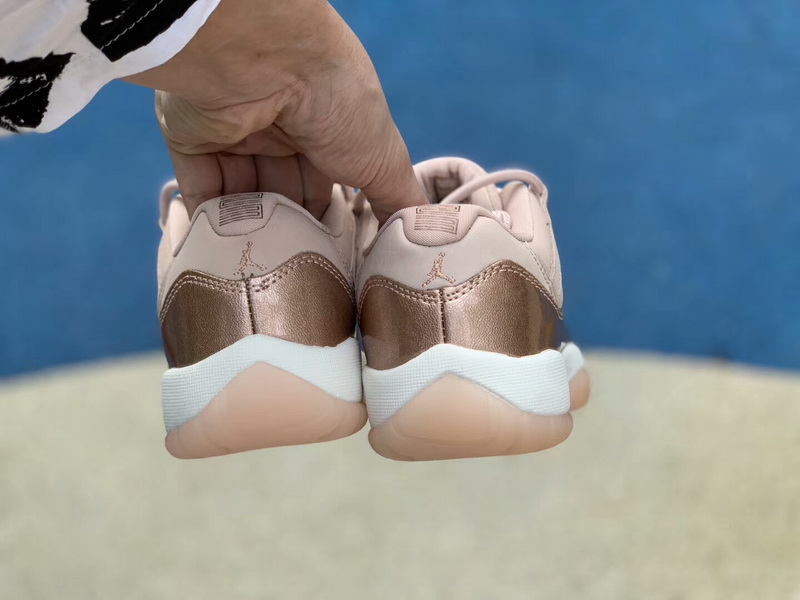 Authentic Air JORDAN 11 Low Rose Gold women